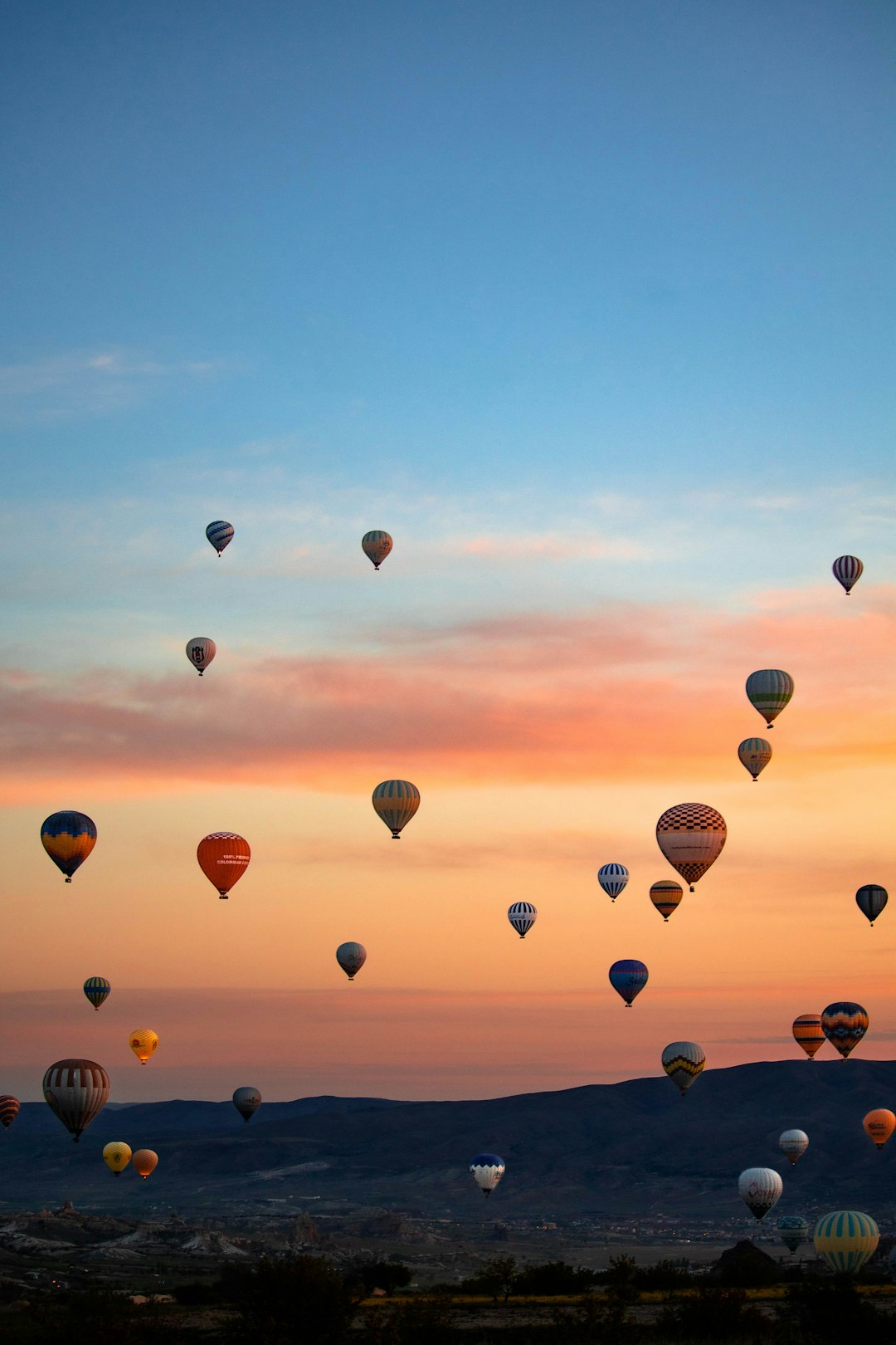 Hot air balloons in Capadoccia, Turkey